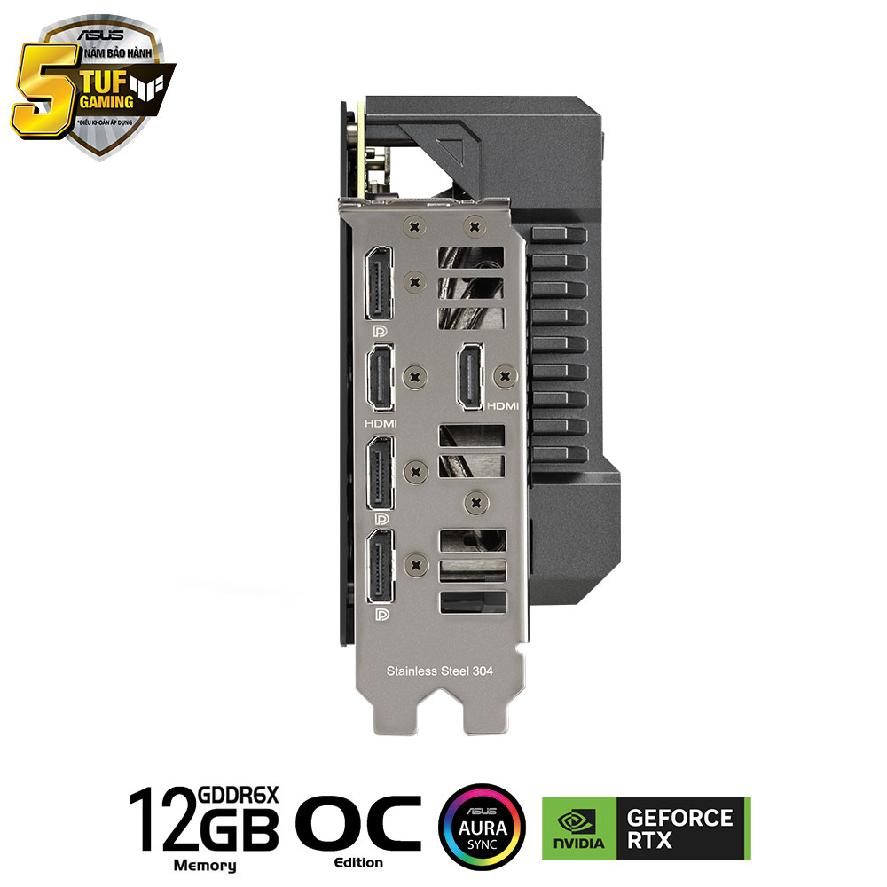 VGA ASUS TUF GAMING RTX 4070Ti 12G OC Edition (12GB GDDR6X,192 bit, HDMI +DP,1 x 16-pin) - Ảnh 4