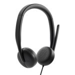 TAI NGHE CÓ DÂY DELL  Headset Wired WH3024(CP)Headset Wired WH3024/Audio 20Hz-20kHz/AI Noise cancellation/Micro Type2 100Hz-14KHz/-45dB/3Y/ĐEN - Ảnh 4
