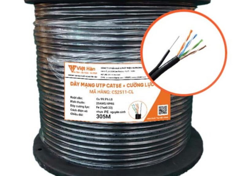 Dây cáp điện thoại Việt Hàn CAT.5E UTP có cường lực 25AWG - Ảnh 2