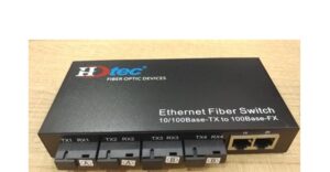 Converter HDtec kết hợp 4 cổng Quang (ABBB) + 2 RJ45 100 Mbps - Ảnh 2
