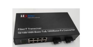 Bộ chuyển đổi quang HDtec 8 cổng RJ45 Lan 1G - Ảnh 2