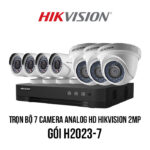 Trọn bộ 7 camera Analog HD HIKVISION 2MP giá rẻ [H2023-7]