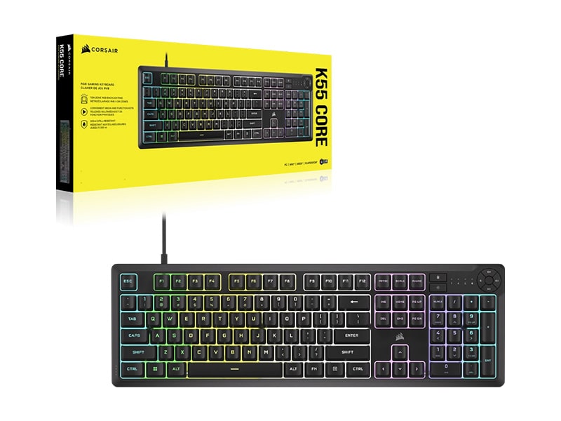 Bàn phím Corsair K55 CORE RGB CH-9226C65-NA