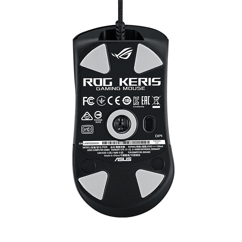 Chuột ASUS ROG KERIS USB/RGB/ĐEN 90MP01R0-B0UA00 - Ảnh 3
