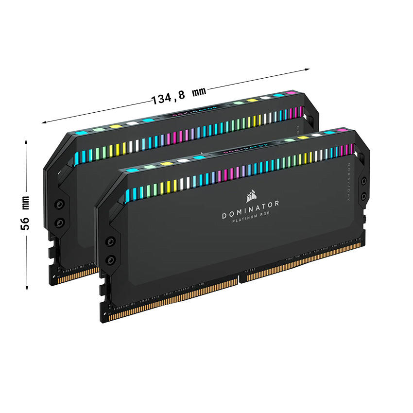 Ram Desktop Corsair DOMINATOR PLATINUM RGB Black (CMT64GX5M2B5600C40) 64GB (2x32GB) DDR5 5600MHz - Ảnh 2
