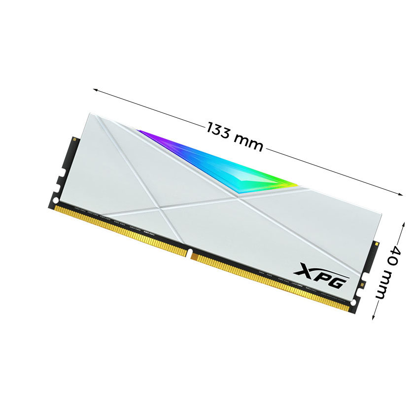 Ram Desktop Adata XPG Spectrix D50 RGB White (AX4U32008G16A-SW50) 8GB (1x8GB) DDR4 3200Mhz - Ảnh 2