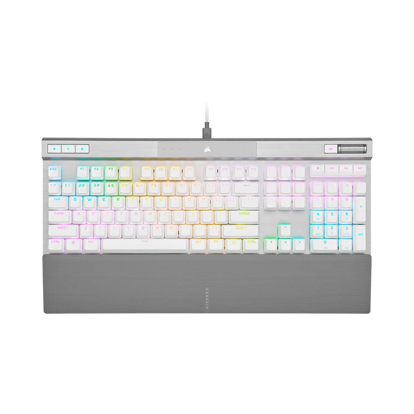 Bàn phím Corsair K70 PRO-WHT-OPX Silver-RGB