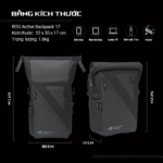 BP2702 ROG ARCHER BACKPACK/17/BK/3 IN 1 - Ảnh 7