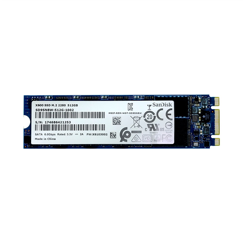 (SSD) SanDisk 512GB SSD M.2 2280 SATA 6.0Gbps
