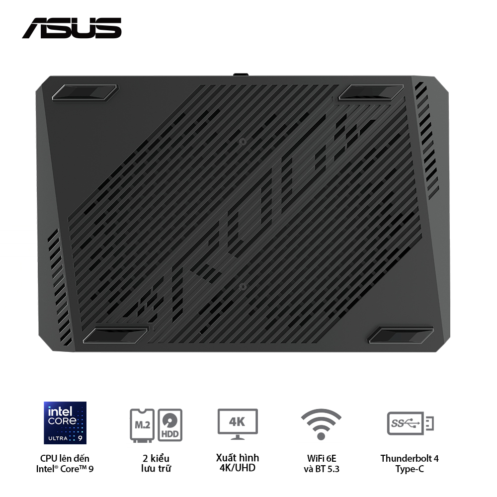 NUC ROG Intel (U9 185H)/16GD5*2/1TBSSD/Killer Wifi6E/Win11/ RTX 4070 - Ảnh 3
