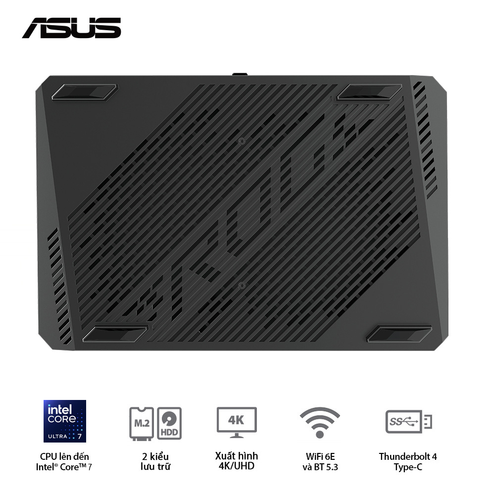 NUC ROG Intel (U7 155H)/8GD5*2/512SSD/Killer Wifi6E/Win11/ RTX 4060 - Ảnh 3