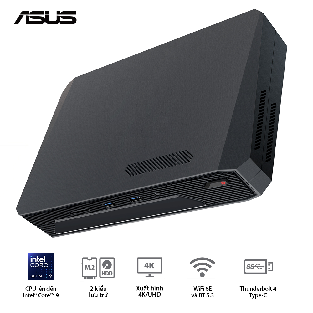 NUC ROG Intel (U9 185H)/2xDDR5-5600/3x Gen4 NVMe / Killer Wifi6E/ RTX 4070/ Non ROG Logo - Ảnh 5