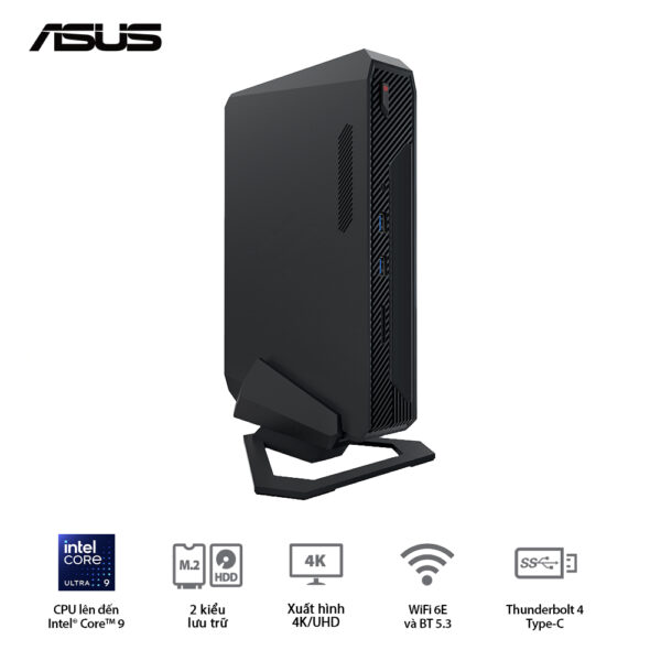 NUC ROG Intel (U9 185H)/2xDDR5-5600/3x Gen4 NVMe / Killer Wifi6E/ RTX 4070/ Non ROG Logo