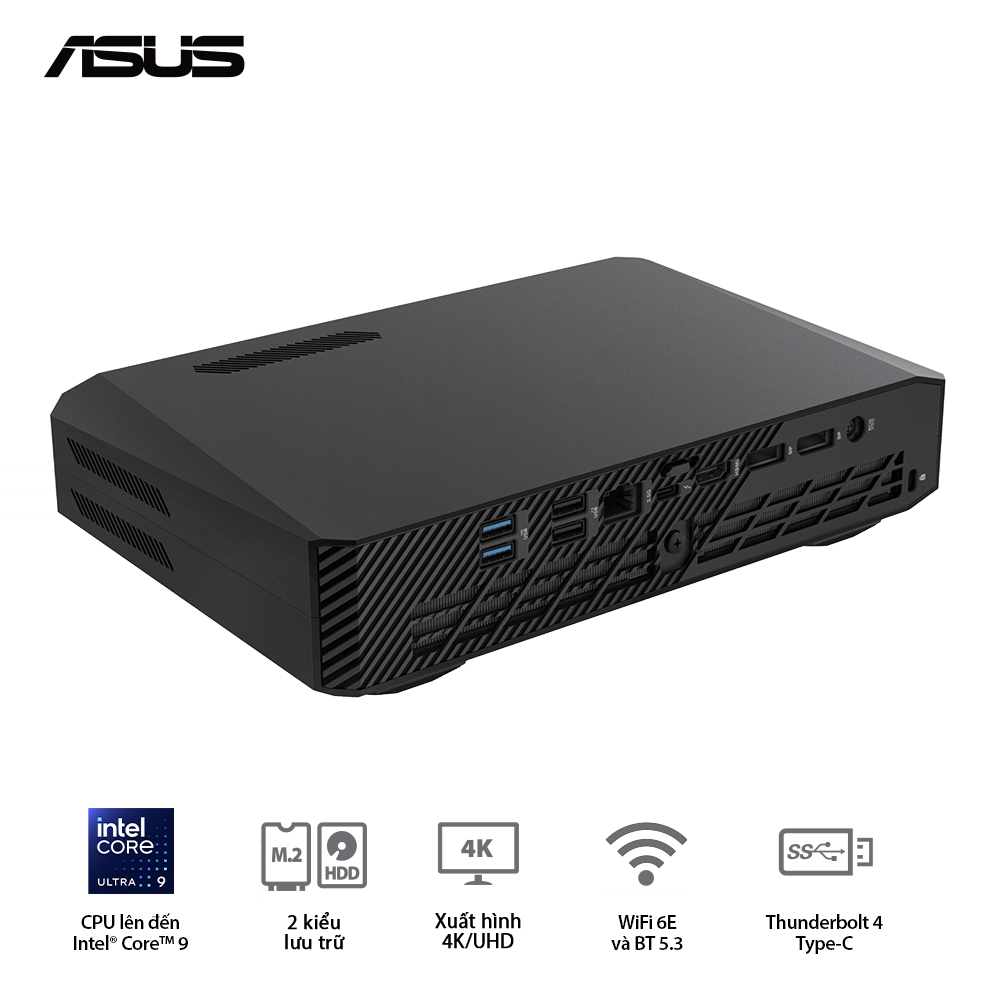 NUC ROG Intel (U9 185H)/2xDDR5-5600/3x Gen4 NVMe / Killer Wifi6E/ RTX 4070/ Non ROG Logo - Ảnh 2