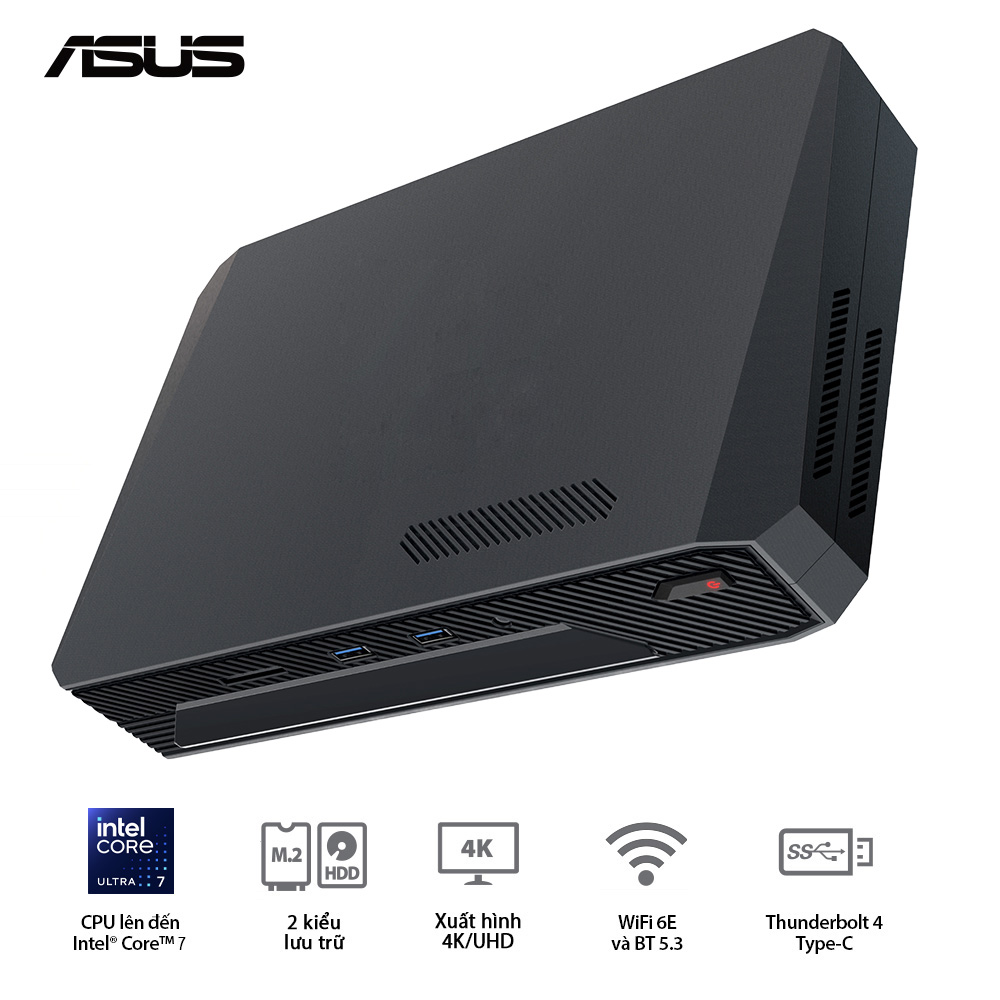 NUC ROG Intel (U7 155H)/2xDDR5-5600/3x Gen4 NVMe/  Killer Wifi6E/ RTX 4060/ Non ROG Logo - Ảnh 5