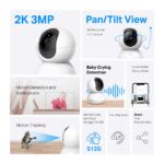 Tapo C210P2 - Camera WI-Fi An Ninh Cho Gia Đình Quay Quét - Ảnh 2
