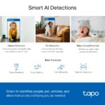 TC72 - Camera AI Wi-Fi An Ninh Gia Đình Quay Quét - Ảnh 6
