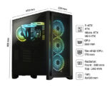 Vỏ máy tính Corsair 4000D Airflow TG Black/White - Ảnh 2