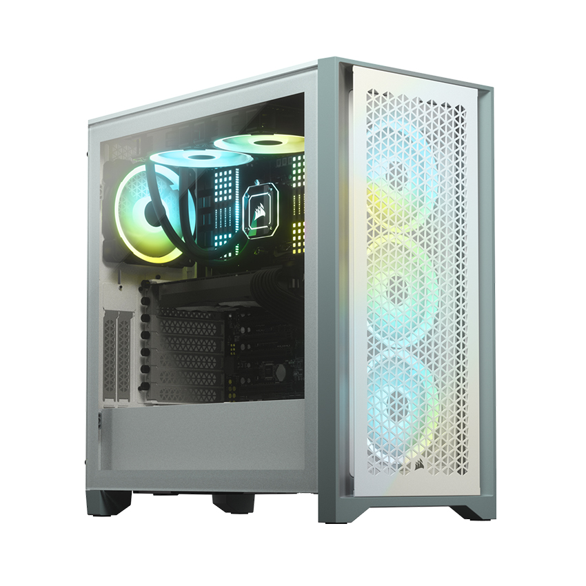 Vỏ máy tính Corsair 4000D Airflow TG Black/White - Ảnh 3