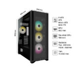 Vỏ máy tính Corsair iCUE 7000X RGB TG Black/White - Ảnh 2
