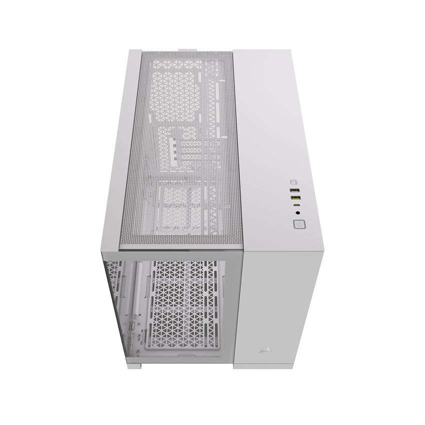 Vỏ máy tính Corsair 2500X Tempered Glass mATX Mid-Tower, White - NEW - Ảnh 3