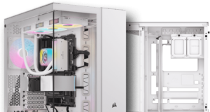 Vỏ máy tính Corsair 6500X Tempered Glass Mid-Tower, Black/White - NEW