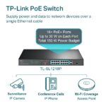 TL-SL1218P - Bộ chuyển mạch 16 cổng 10/100 Mbps + 2 cổng Gigabit Rackmount với 16 cổng PoE+ - Ảnh 4
