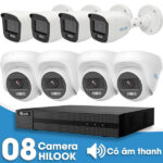 Bộ 9 Mắt Camera HILOOK 2.0mp - Thu Tiếng