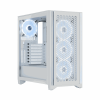 Vỏ máy tính Corsair iCUE 4000D RGB AIRFLOW QL True White