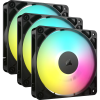 Bộ 3 quạt máy tính Corsair RS120 ARGB Black/White NEW
