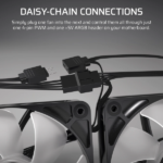 Bộ 3 quạt máy tính Corsair RS120 ARGB Black/White NEW - Ảnh 2