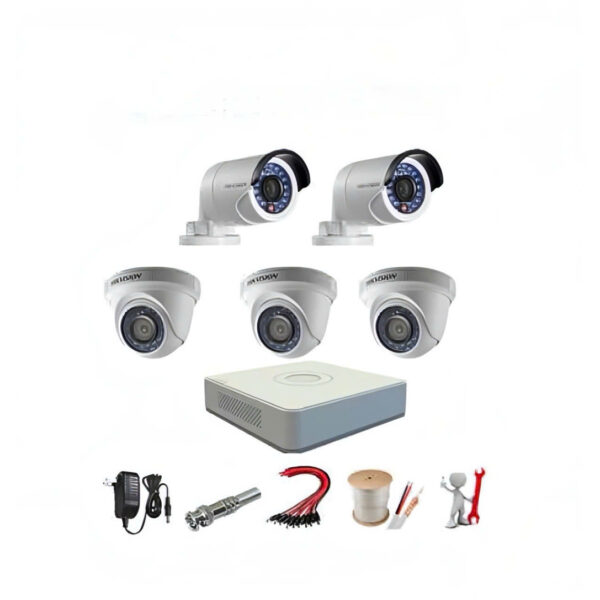 Bộ 5 Mắt Camera HIKVISION 2.0mp