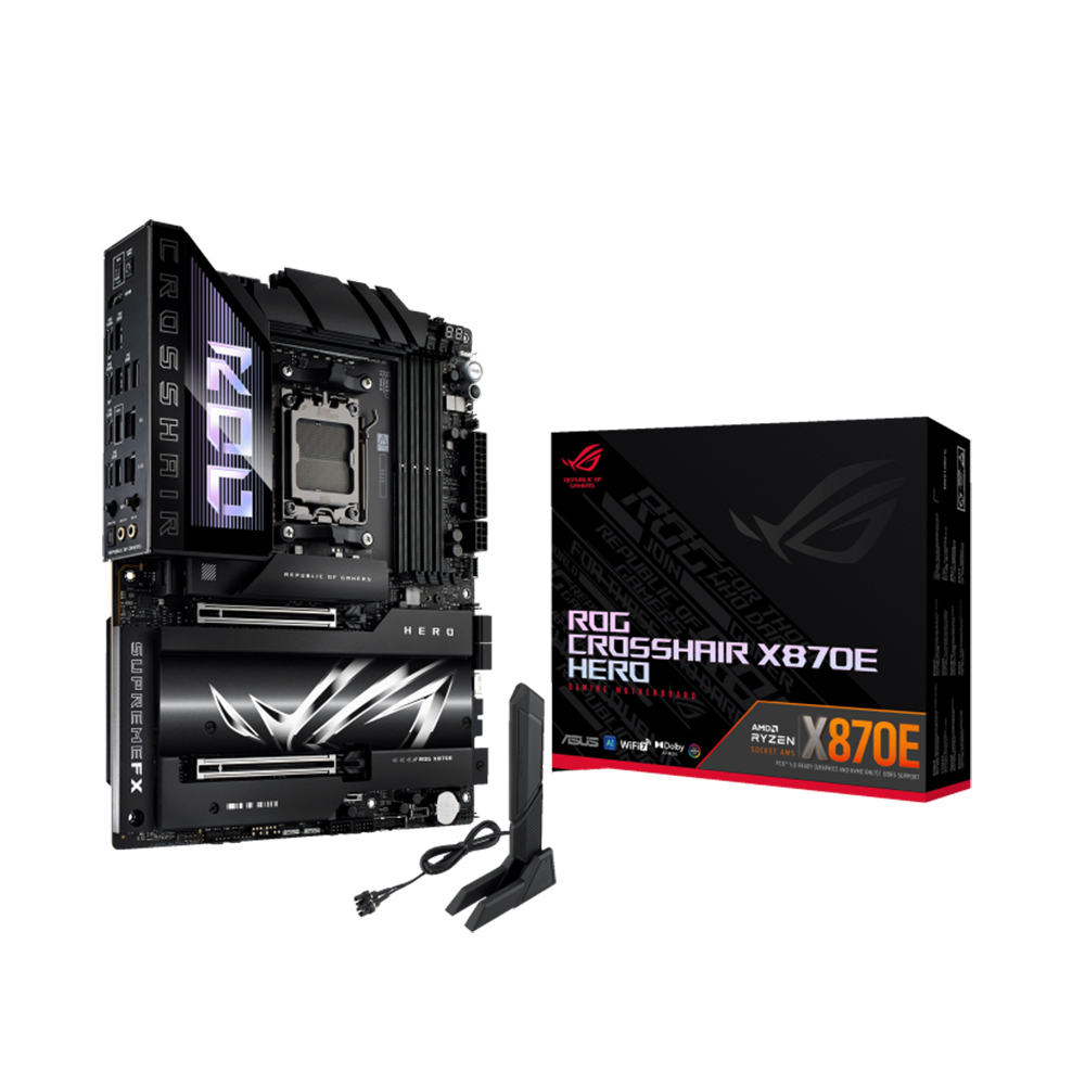 Mainboard ASUS ROG CROSSHAIR X870E HERO (AMD X870E, Socket AM5, ATX, 4 khe RAM DDR5)