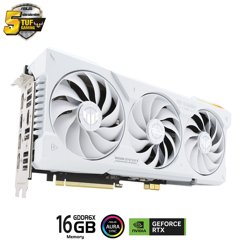 Card màn hình Asus TUF RTX 4070 Ti SUPER-16G-BTF WHITE - Ảnh 3