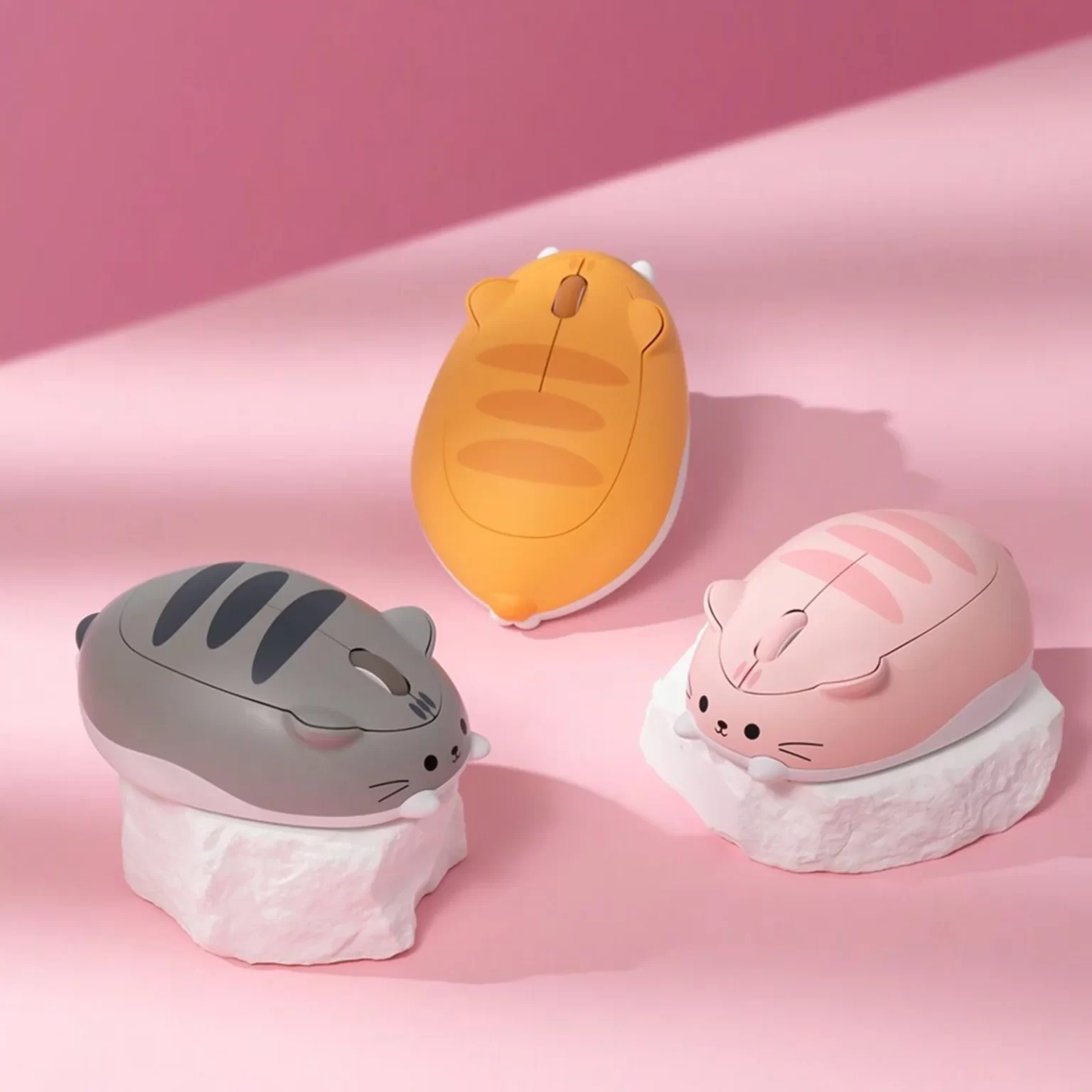 Chuột Akko Cat Theme Mouse - Pink ANGIE /  Gary MIMO /Orange KATE - Ảnh 1