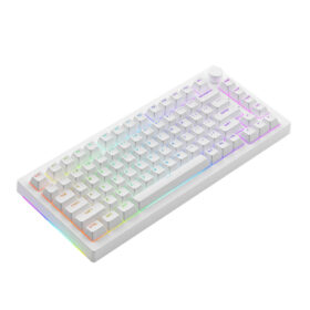 Bàn Phím cơ AKKO 5075B Plus White (Multi-modes / RGB / Gasket mount) - Ảnh 3