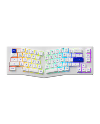 Bàn phím AKKO ACR Pro Alice Plus (Spray Painted White / RGB / Hotswap / AKKO CS Crystal / Gasket Mount)