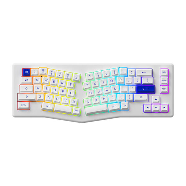 Bàn phím AKKO ACR Pro Alice Plus (Spray Painted White / RGB / Hotswap / AKKO CS Crystal / Gasket Mount)