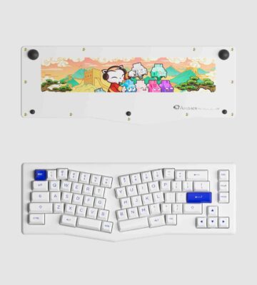 Bàn phím AKKO ACR Pro Alice Plus (Spray Painted White / RGB / Hotswap / AKKO CS Crystal / Gasket Mount) - Ảnh 2