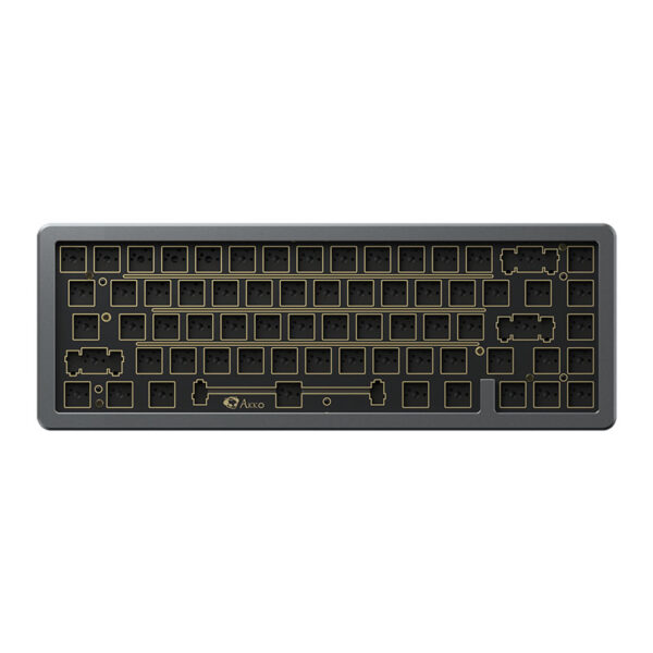 KIT bàn phím AKKO SPR67 – Gray (Full nhôm / Spring mount / Flex-cut / Mạch xuôi)