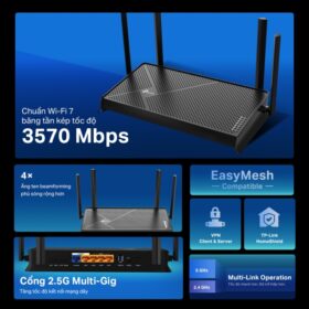 Router Wi-Fi Archer BE230 Wi-Fi 7 đầu tiên tại Việt Nam với chuẩn BE3600 Dual-Band - Ảnh 6