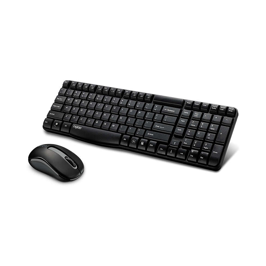 Bộ Bàn phím Chuột Không dây Rapoo X1800S đen (USB) - Ảnh 3