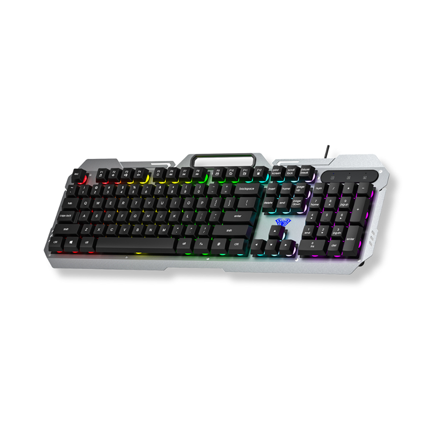 Bàn phím giả cơ gaming AULA F2023 Màu đen (USB, LED RGB)