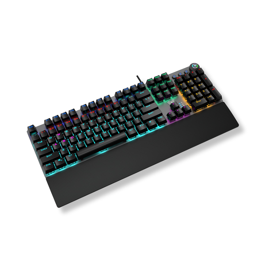 Bàn phím cơ gaming AULA F2058 Màu đen (Blue switch, USB, LED nhiều màu) - Ảnh 2