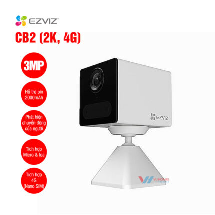 Camera dùng pin 3MP EZVIZ CB2 2K – 4G