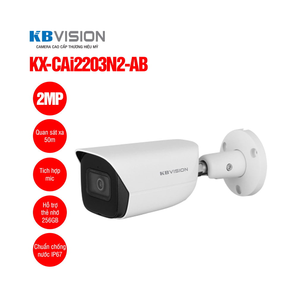 camera-ip-2mp-kbvision-kx-cai2203n2-ab.jpg Camera IP 2MP KBVISION KX-CAi2203N2-AB - Ảnh 1