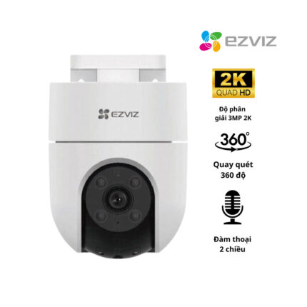 Camera WiFi EZVIZ H8C 2K 3MP (Quay quét ngoài trời, đàm thoại 2 chiều)