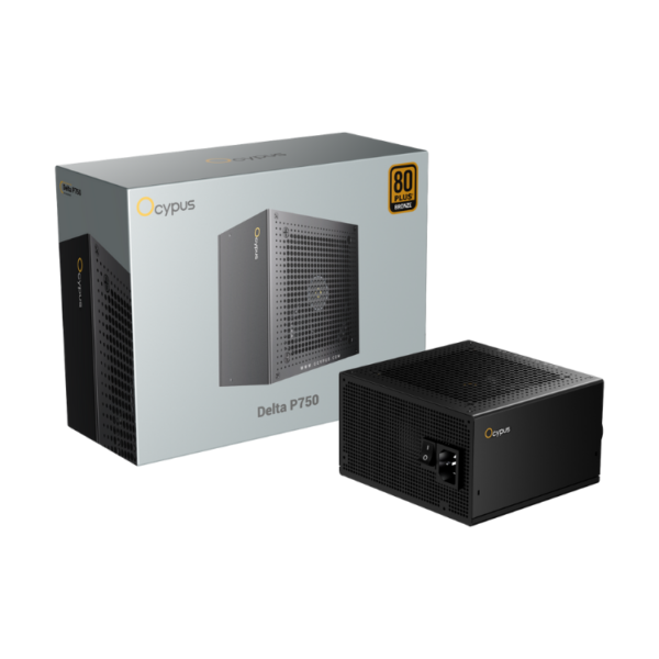 Nguồn máy tính Ocypus Delta P750 BK 80 Bronze ATX 3.1 (Màu Đen)