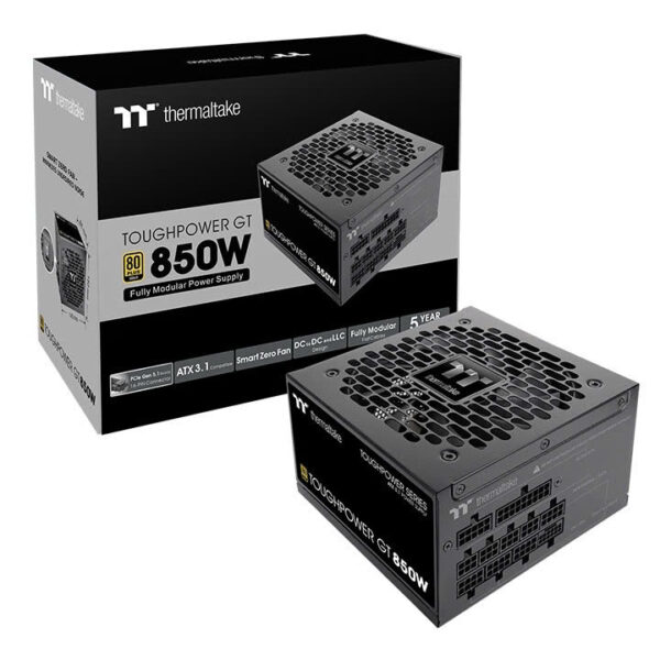 Nguồn máy tính Thermaltake Toughpower GT 850W ATX 3.1 Full Modular Snow (Trắng)